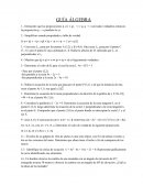 Prueba de álgebra