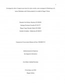 Investigación sobre el impacto que tienen las redes sociales como estrategia de marketing en la marca Manhattan