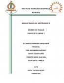 Ensayo: introducción al mantenimiento industrial