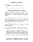 Observación en la Investigación del Consumidor