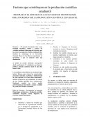 Mejoras en el sistema de la facultad de odontología para incrementar la producción científica estudiantil