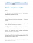 Derecho Procesal Laboral. Actividad 1. Actos previos a la vía judicial