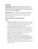 Principios morales y éticos de Simón Bolivar