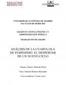 Análisis de la Cuarta Ola de feminismo: el despertar de un nuevo ciclo