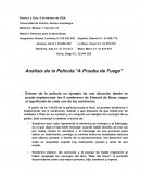 Análisis de la Película A Prueba de Fuego