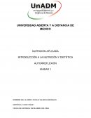 Nutrición aplicada . Introducción a la nutrición y dietética