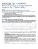 Estrategia para el liderazgo competitivo