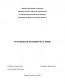 Cuáles son las actividades académicas de extensión y de investigación de la Unesr