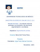 Estudio de Caso: Una relación entre las premisas y la conclusión o de otra forma argumentación o una falacia