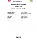 Informe final de prácticas pre profesionales