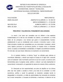 Principios y valores del pensamiento bolivariano