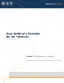 Acto jurídico y derecho de las personas
