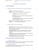 Investigación Comercial. Preguntas en el cuestionario