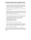 Ceremonia africana para conseguir marido