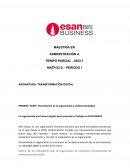 Presentación de la organización y análisis estratégico