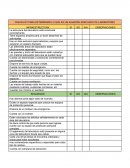 Checklist para determinar lo que es un almacén adecuado de laboratorio
