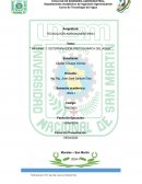 Informe 1: Determinación fisicoquimica del agua