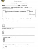 Multiplicación y división de Números Enteros
