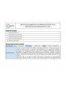 Creación de ambientes de aprendizaje efectivos, propuesta de planeación de clase