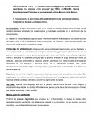 El tratamiento psicopedagógico. La problemática del aprendizaje: los síntomas como lenguaje