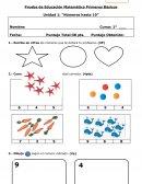 Prueba de Educación Matemática Primeros Básicos