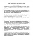 Política educativa y actores sociales
