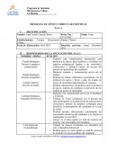 Programa de apoyo curricular individual