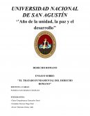 El tratado fundamental del derecho romano