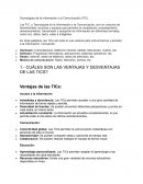 Tecnologías de la Información y la Comunicación (TIC)