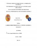 Laboratorio presencial: Cinética química