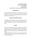 Trabajo: matamos a Dios pero ¿por qué? / filosofía del arte