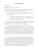 Ética y Responsabilidad Social. Trabajo final de curso
