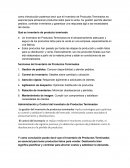 Inventario de Productos Terminados