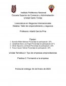 Materia: Taller de emprendimiento y negocios