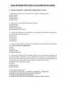 Guía de Desarrollo previo a la prueba de los suelos