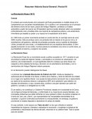 Resumen historia social general. La Revolución Rusa (1917)