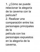 Trabajo práctico. Alegoría de la Caverna y “Matrix”