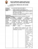 Guión para programa de radio