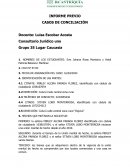 Informe previo Casos de conciliación