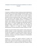 Estrategias de financiamiento para proyectos Inmobiliarios en la ciudad de Guayaquil