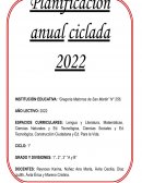 Planificacion anual 1°