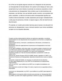 Inclusión social de personas con discapacidad en el Perú. Página 1