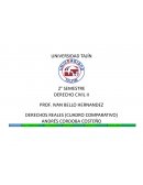 Derechos reales (cuadro comparativo)