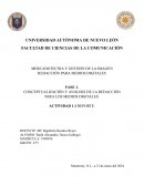 Conceptualización y análisis de la redacción para los medios digitales