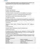 Proyecto: Casa-Habitación. Memoria descriptiva