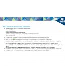 Descripción de las prácticas profesionales