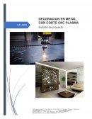 Elementos de decoración en metal con cortes CNC Plasma
