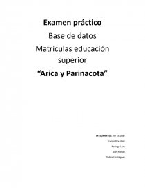 Examen práctico Base de datos. Página 1