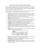 Descripción de la matriz de aspectos e impactos ambientales