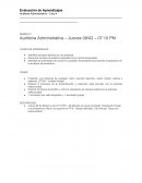 Examen de auditoria administrativa